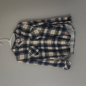 Womens Small Levi's button down plaid flannel shirt